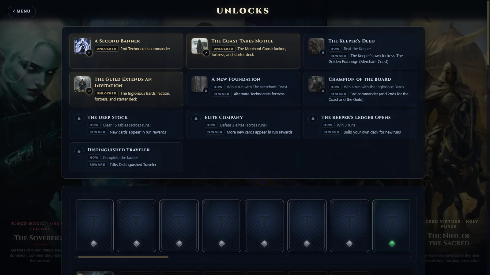The Ladder on the Unlocks page